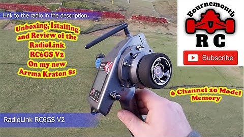 Unboxing, Installing and Review of the RadioLink  RC6GS V2 into my new Arrma Kraton 8S