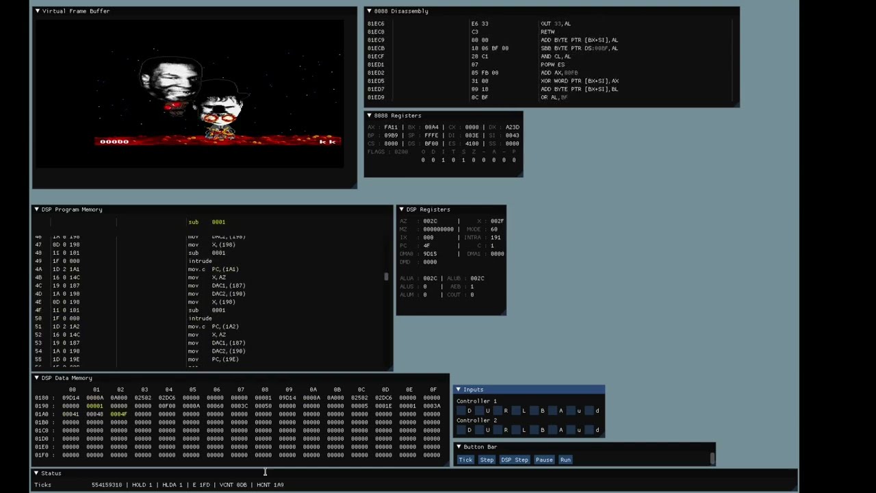 2mins to render a few frames - While debugging Konix Mister FPGA