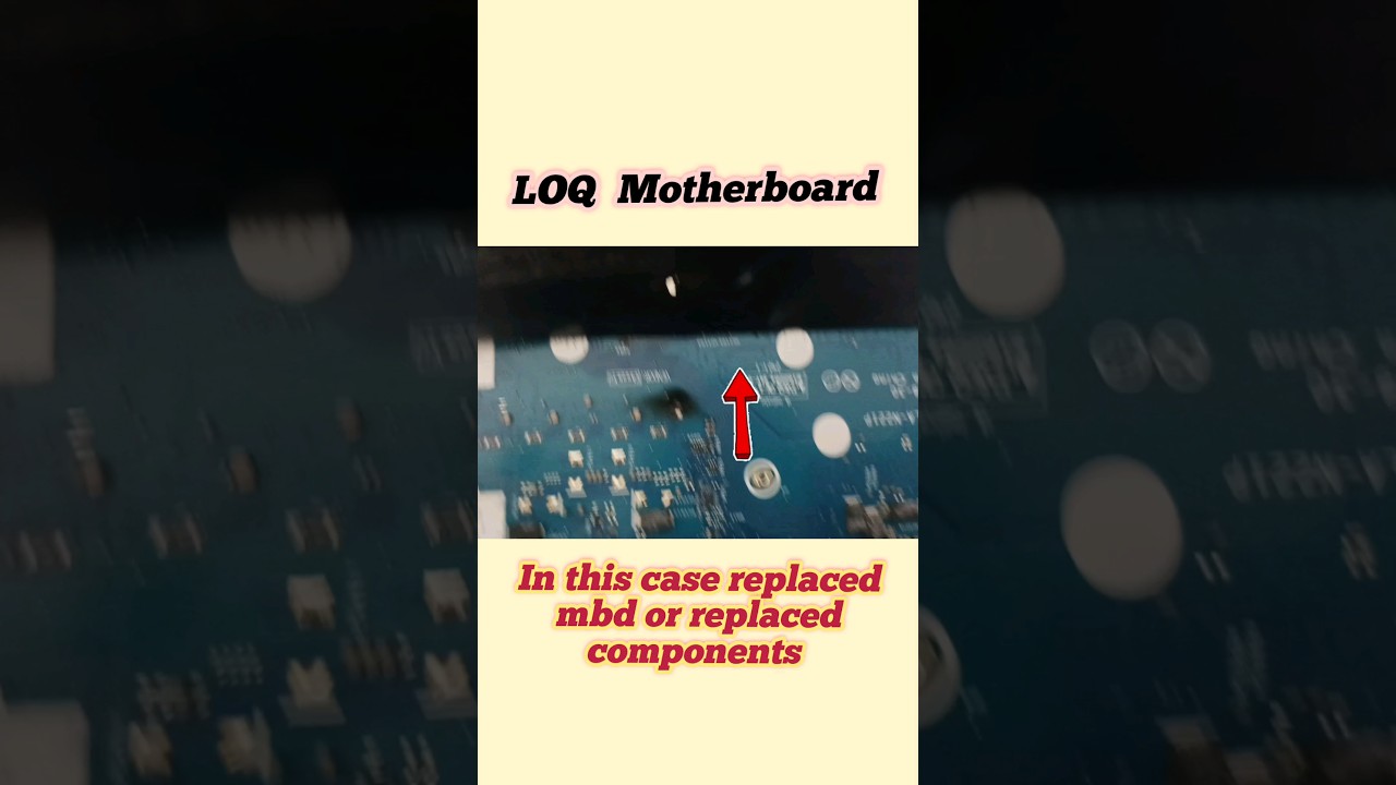 Ic Burn issue in LOQ motherboard 