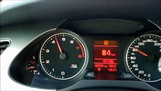 Audi A4 1.8 TFSI 160 hp - Benzin / Atiker LPG 0-100 km hız testi