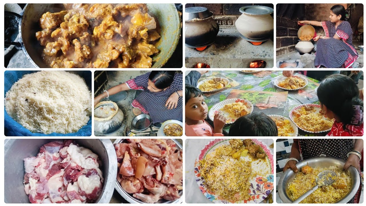 দুই হাড়ি স্পেশাল চিকেন বিরিয়ানি বানিয়ে খাওয়ালাম বাড়ির সবাইকে।।😋#dailyvlog #vlog 