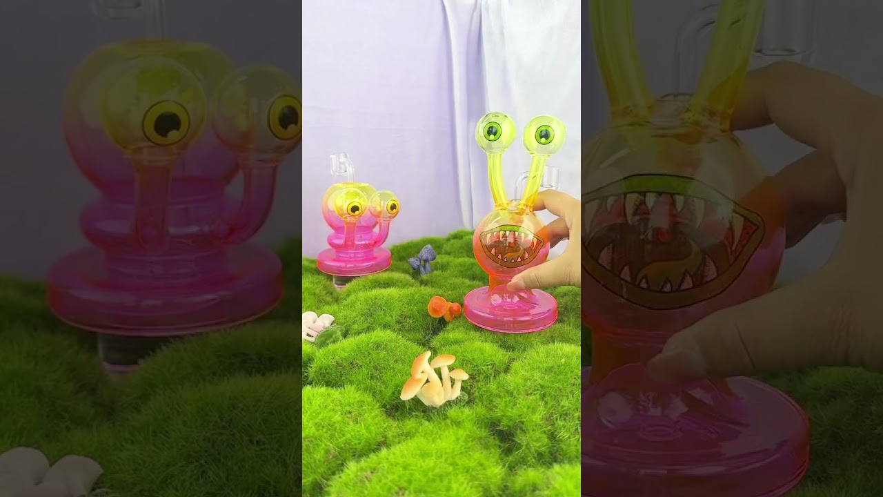 4.2" Eyepep Snail Rig, Glass Water Pipe, Nolvety Design 