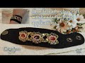 Suede leather bracelet with beaded weaving application - April 2021