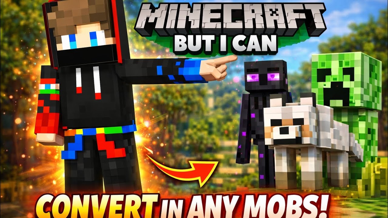Minecraft But I Can Turn Into ANY Mob! 😱 - YouTube