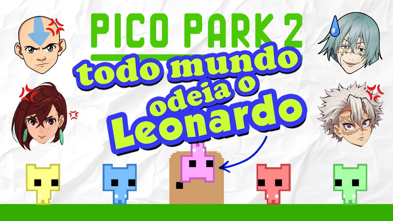 TODO MUNDO ODEIA O LEO - Dubladores jogam Pico Park 2