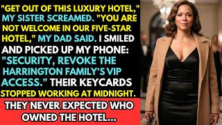 “Get out of this luxury hotel,” my sister screamed — then they insulted me and threw $500 at my face