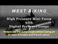 [MTB gear] How to inflate a tyre accurately pressurised - West Biking Mini Pump with digital gauge