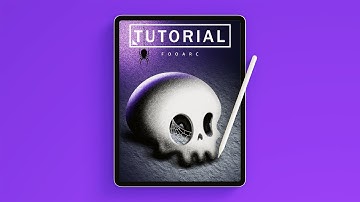 Procreate Tutorial: How to draw a Halloween Skull