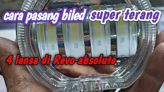 How to install Daylight biled 4 lens on Revo absolute #biled #mklled #automotive