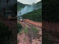 penyemprotan menggunakan sprayer dengan semburan yang sangat jauh
