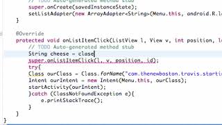 Android Application Development Tutorial   21   Finishing ListActivity