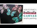 How to paint a butterfly | Acrylic painting for beginners | Easy step-by-step painting tutorial