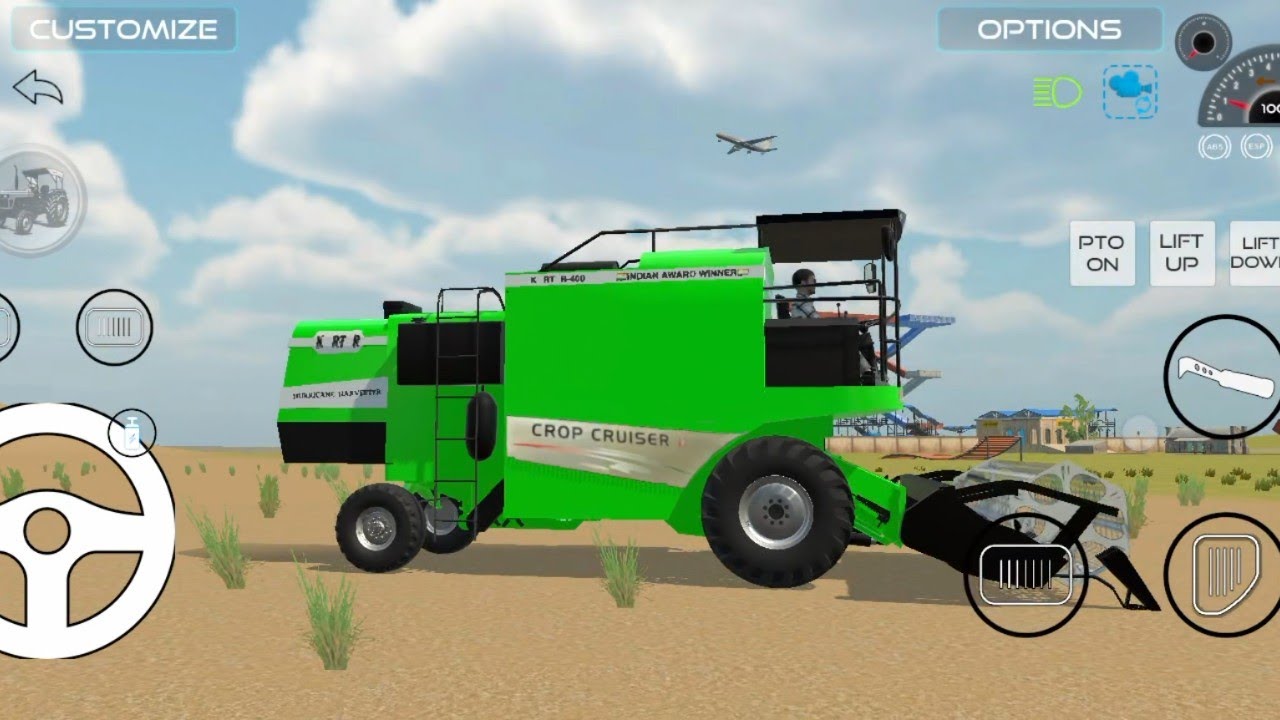 Harvester cutter in Indian veh...