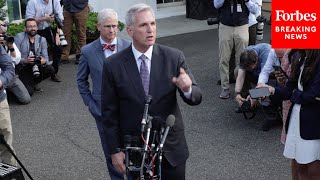 WATCH: Speaker McCarthy Reacts To Debt Limit Talks With Biden