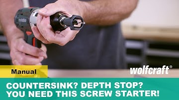 Countersink? Depth Stop? No Problem with this Screw Starter!