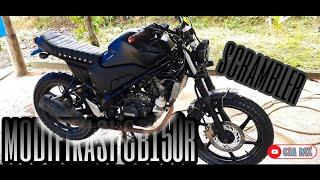 Modifikasi cb150r jadi scrambler