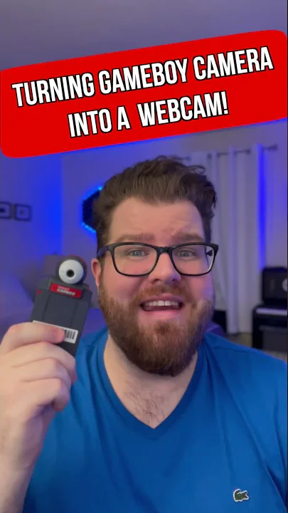 Turning a GameBoy Camera into a Streaming Webcam! #Shorts