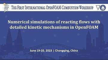 Numerical simulations of reacting flows with detailed kinetic mechanisms in OpenFOAM
