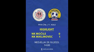 1.ŽNL.KC 2023/24. - 11.kolo - Koprivnica - NK Močile - NK Miklinovec 0-1 29.10.2023. HD Highlights