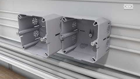 Mounting of WDK cable routing trunkings – OBO Bettermann