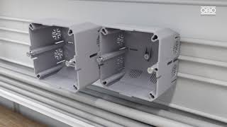 Mounting of WDK cable routing trunkings – OBO Bettermann