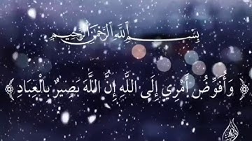خالد جليل يبدع في تلاوة الاية { وأفوض امري إلي الله } ❤️
