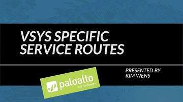 Tutorial: VSYS Specific Service Routes