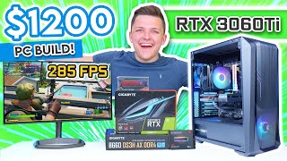 $1200 RTX 4060Ti Gaming PC Build! 😄 [Testing Nvidia's Latest GPU