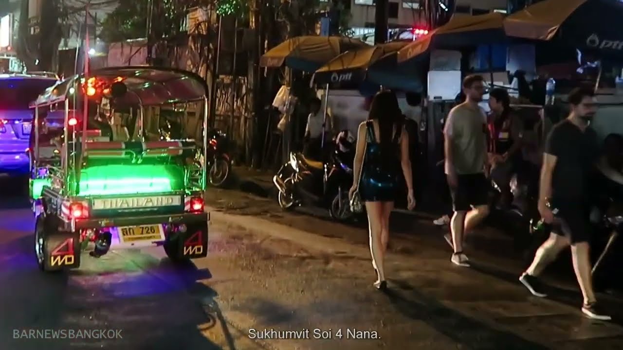 Soi 4 Nana Ladyboys Night Scenes Bangkok