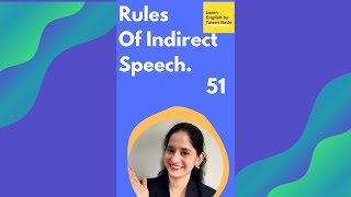 Rules Of Indirect Speech | Improve your English with Learn English by TB. #Shorts screenshot 4