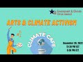 December Climate Café - The Arts &amp; Climate Activism