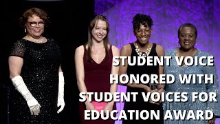 Student Voice Accepts the Inaugural NEA Foundation Student Voices for Education Award