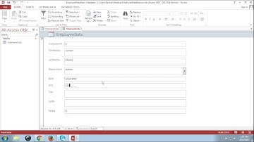 Beginners MS Access Database Tutorial 3 - Introduction To Forms