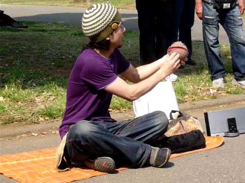 Japanese Crystal Ball Performer (Contact Juggling)