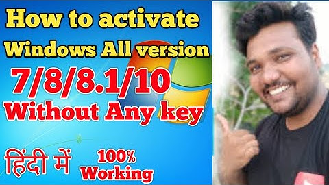 How to activate Windows 10 All version without any Key