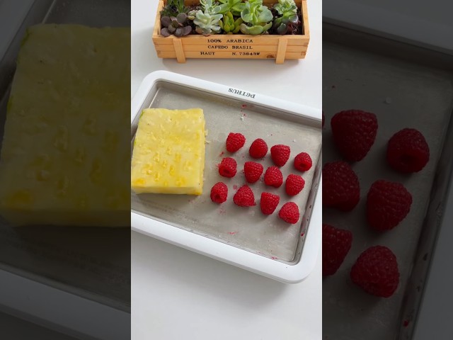 Pineapple rapsberry yogurt ice cream #shorts #asmr #icecream