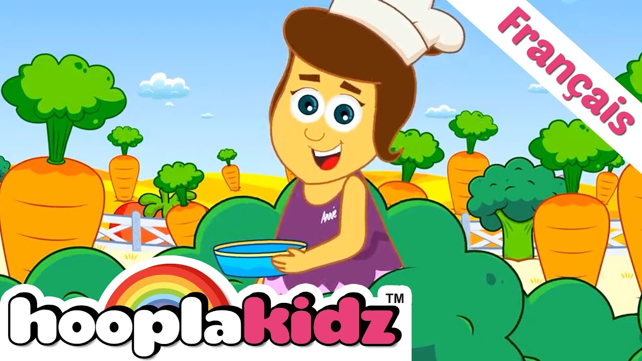 ⁣J'aime les légumes Et Plus Chanson de Légumes | HooplaKidz Français