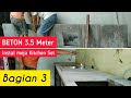 Cara memasang coran meja beton kitchenset ( Part.3 )