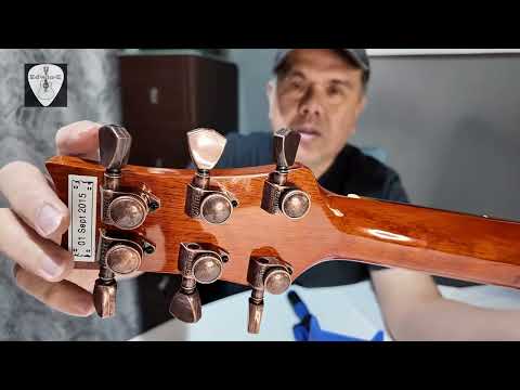 Installing Guyker Locking Tuners on Acoustic Guitar