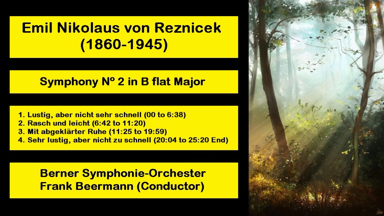 Emil Nikolaus von Reznicek (1860-1945) - Symphony Nº 2 in B flat Major
