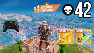 42 Elimination Solo Vs Trios “Builds” Gameplay Wins (Fortnite Chapter 5 Season 2!)