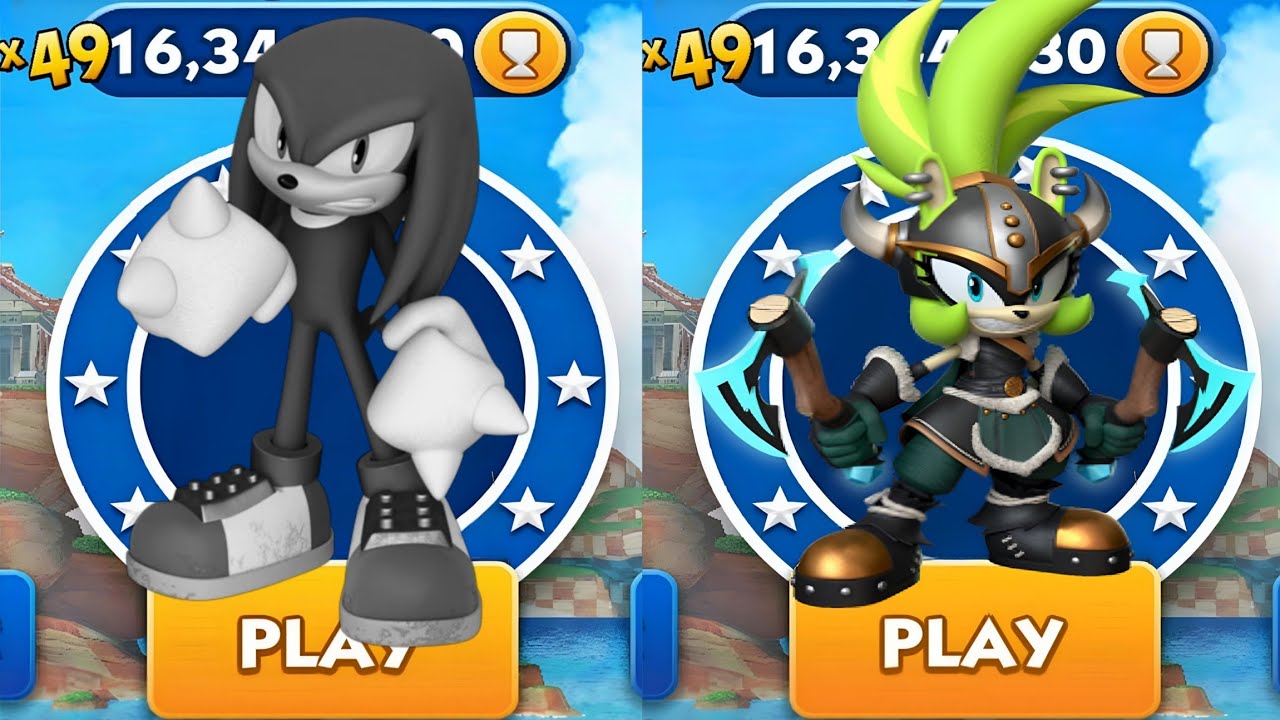Sonic Dash - Hyper Knuckles VS Valhalla Surge _ Movie Sonic vs All ...
