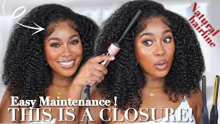 I’M *SHOOK* 😱 | $167 KINKY CURLY HD CLOSURE WIG | Install + Fluffy Edges ft Alipearl Hair