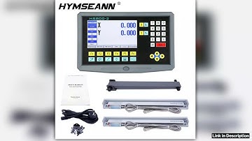 Multilingual 2 Axis LCD DRO Kit HS8002 Turning Lathe Milling Digital Readout Display Linear Glass S