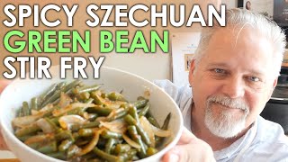 Spicy Szechuan Green Bean Stir Fry || Black Gumbo