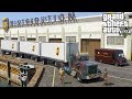 GTA 5 Real Life Mod #170 UPS Semi Truck Hauling Triple Trailers From The Distribution Center