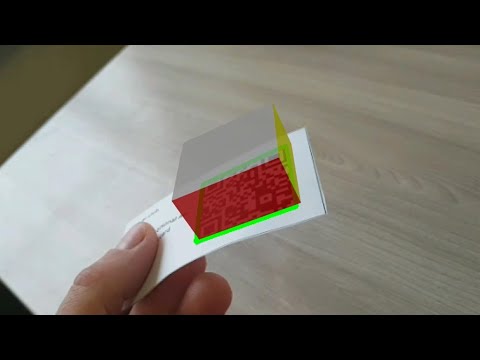 Update Augmented reality on QR Code business card (OpenCV + ZBar + Optical flow)