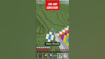 100 blocks Slime block Cobweb Clutch #minecraft #shorts #viral