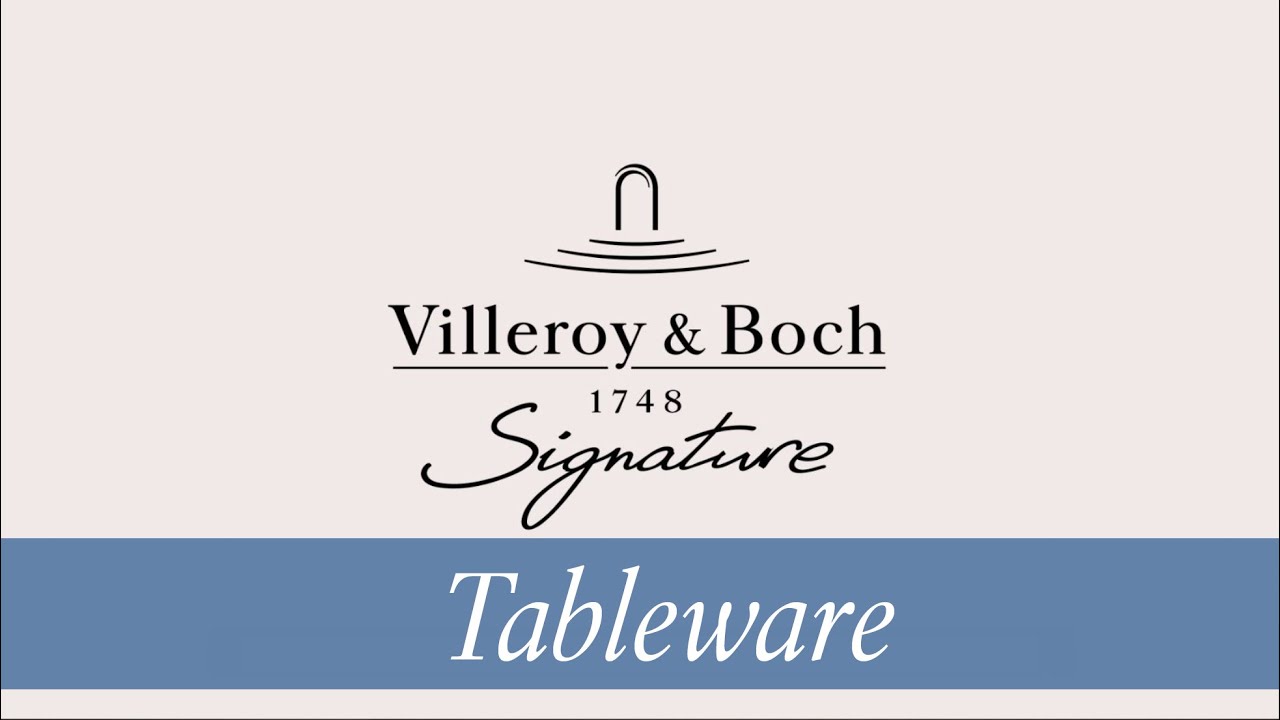 Signature – a declaration of love for the extraordinary | Villeroy & Boch -  YouTube