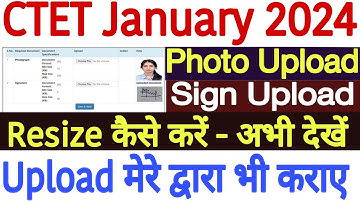 CTET Photo Upload Problem 2024 | CTET Photo and Signature Size 2024 | CTET Form Photo Upload Problem